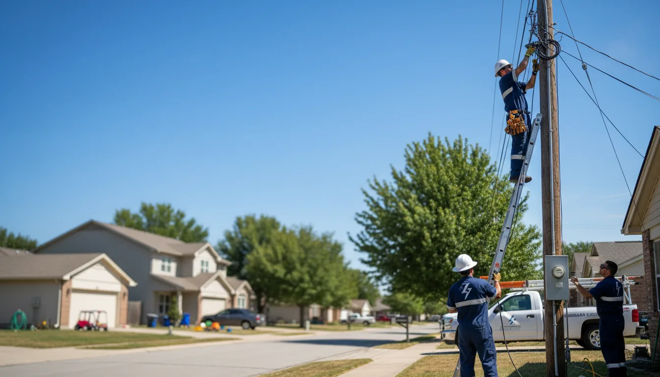 Residential electrician providing installation services in Tuscola, IL